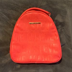 NWOT Steve Madden Red Backpack